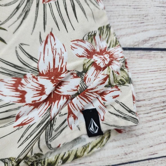 Volcom Not Real Shore Shorts Set Tropical Green Tea Girls S 7/8 - Picture 8 of 12